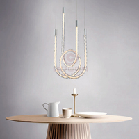 Lámpara Colgante Moderna, Pequeña, de Lujo, Clásica, Dorada, con LED, para Restaurante, Bar, Cocina, Comedor, Sala de Estar