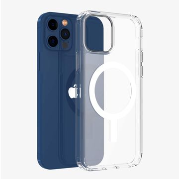 Прозрачный чехол для телефона из ТПУ и поликарбоната, магнитный Прозрачный чехол для iPhone 14 Pro Max, акриловый чехол для iPhone 14 Pro