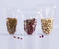 Refermable Ziplock Doypack Stand up Pouch Sac d'emballage alimentaire en plastique transparent avec fermeture éclair