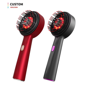XBH NOUVEAU Peigne Applicateur d'Huile Capillaire Tendance et Brosse de Massage Électrique Étanche avec Thérapie par Lumière Rouge pour la Croissance des Cheveux - Product Image 1
