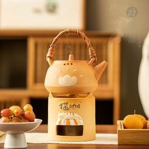 เตาอบชาเซรามิก Shangyan Cat Tea สำหรับเพิ่มกลิ่นหอมและอุ่นใบชา - Product Image 4