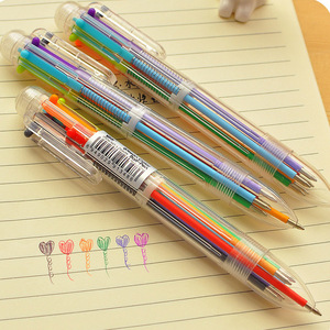 Penne a Sfera in Plastica a 6 Colori, Penne a Pressione Colorate, Pennarelli per Graffiti, Cancelleria Scolastica Portatile <span class=keywords><strong>Zheng</strong></span> <span class=keywords><strong>Yang</strong></span> ZY3091 - Product Image 1