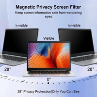 Filtre d'écran de confidentialité magnétique de 14 pouces 16:10 pour ordinateur portable, amovible à 180° °   Protection d'écran anti-espion et anti-reflet, vente en gros d'usine, OEM
