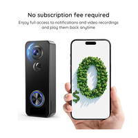 Sonnette de porte intelligente WiFi J9Q IP65 avec audio bidirectionnel, détection de mouvement, vision nocturne, vidéo 2K, caméra de surveillance, champ de vision de 150°