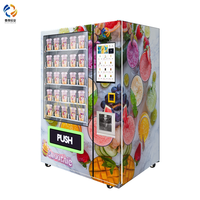 Distributeur automatique de smoothies pour des mélanges de fruits frais, solution de boisson saine en libre-service avec des fruits congelés