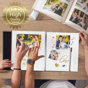 Toptan karalama defteri albümü keten 4x6 fotoğraf düğün bebek fotoğraf albüm baskı resimleri yapıt kartpostallar noel hediyesi