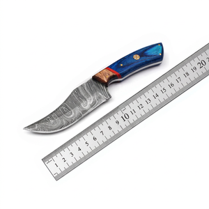 Couteau de chasse en acier Damas fait main de haute qualité avec lame fixe et étui, meilleur couteau à dépecer - ODM et OEM pris en charge - Product Image 1