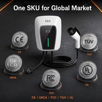 Chargeur EV 32A 40A 48A avec câble de 20 pieds, Plug and Play, 5 certifications, Type 1, IP65, ABS V0, pour chargeur EV domestique et commercial