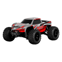 Camion monstre RC électrique 4x4 1:10 prêt à l'emploi avec télécommande, câble USB, utilisation intérieure-extérieure, adapté aux débutants
