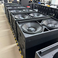 Sub 9007-AS Double 21 pouces, caisson de basses actif puissant, système audio professionnel, son, haut-parleurs de graves 21 pouces
