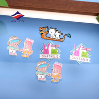 Longzhiyu – Épinglette en métal personnalisée avec logo OEM, émail souple, motif dessin animé, 20 ans d'expérience