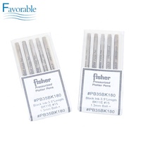 Stylos de mesure pour marqueurs de pêche, 3.5 pouces, 1.3mm, boule de couleur noire, adapté aux Machines de découpe Lectra