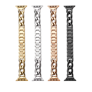 Correa de Acero Inoxidable a la Moda para Reloj Apple 6 5 4 <span class=keywords><strong>SE</strong></span> 42mm <span class=keywords><strong>38mm</strong></span>, Pulsera de Metal para Reloj - Product Image 2