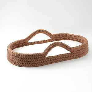 Nouveau panier de rangement pour bébé de maternelle, en corde de coton tressée, écologique, portable, avec rembourrage en mousse à mémoire de forme argentée, pour nouveau-né - Product Image 1