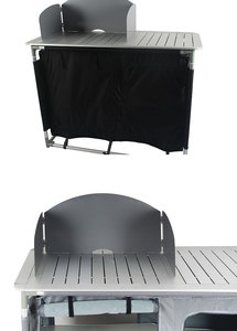 Table <span class=keywords><strong>de</strong></span> <span class=keywords><strong>cuisine</strong></span> portable en aluminium YILU OUTDOOR, table <span class=keywords><strong>de</strong></span> voyage pliable, armoires <span class=keywords><strong>de</strong></span> <span class=keywords><strong>cuisine</strong></span> avec boîte <span class=keywords><strong>de</strong></span> rangement - Product Image 6