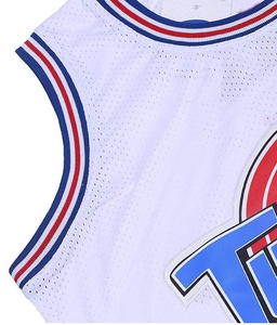 Camiseta de Baloncesto Unisex 23 Space Movie, Transpirable, de Secado Rápido, Antibacteriana, Tallas Grandes S-3XL, Blanco/Negro/Azul - Product Image 5