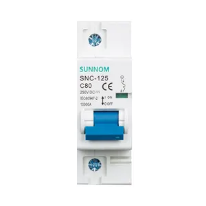 Sunnom SNC-125 1P 250V 80A DC Breaker cho tấm pin mặt trời với giấy chứng nhận CE