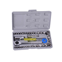 Yayang – Ensemble d'outils de réparation 40 pièces pour voitures, motos et appareils électroménagers, clés et douilles en acier au carbone – Vente en gros