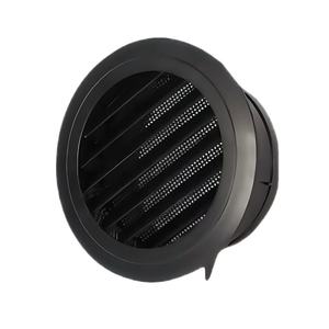 Cubierta de difusor de aire de sofito circular de plástico blanco y negro Ventilación de aire redonda ajustable montada en el techo barata para sistema Hvac - Product Image 4