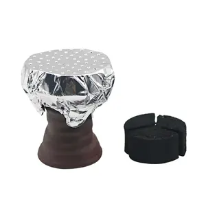 85 unids/pack 0.035mm preperforado Hookah Foil nuevo Shisha papel de aluminio Con agujeros para Hookah Head Shisha Bowl perforado Shisha Foil