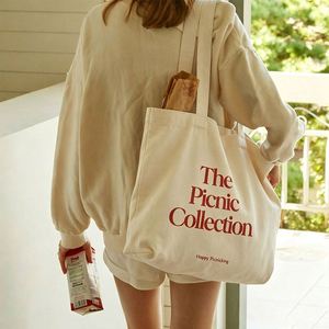 Sacs fourre-tout en toile de coton recyclé à livraison rapide, personnalisables avec logo imprimé, sacs d'épicerie à fermeture éclair, grand format, sacs de courses - Product Image 2