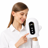Masseur de main portable, thérapie thermique, appareil de compression d'air, équipement de massage des paumes et des doigts rechargeable