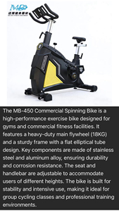 Bicicleta de <span class=keywords><strong>Spinning</strong></span>, Equipos Deportivos y de Fitness, Bicicleta <span class=keywords><strong>Fija</strong></span> para Ejercicio Vertical, Bicicleta de Ejercicio para Gimnasio, Aeróbicos, Deportes de Interior - Product Image 4