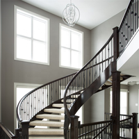 DAIYA – éclairage solaire led, escalier extérieur avec semelle en acier, pierre de marbre, escalier incurvé