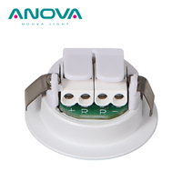Focos empotrados 17mm Altura 114 Ángulo de haz Redondo WAGO Led Mini Spot Light 1W Focos pequeños