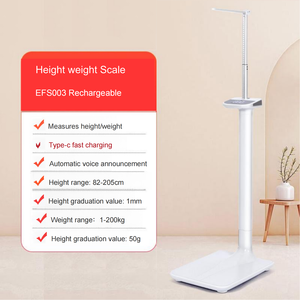EFS003 Équipement de mesure clinique robuste, pèse-personne mécanique de 200 kg pour la taille et le poids, pour clinique/salle de sport - Product Image 3