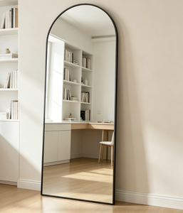 Heavenly <b>Mirror</b> Modern Arched Full Length <b>Floor</b> <b>Mirror</b> Aluminum Alloy Frame Tempered Glass <b>Standing</b> for Bedroom Living Room - Product Image 1