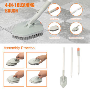 HOLAMOPA Ensemble de brosses à dégagement rapide Têtes éponge microfibre PP pour un nettoyage efficace - Product Image 4