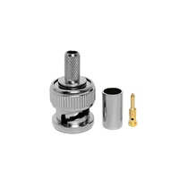 Usine Q9 BNC mâle RF connecteur prise broche à sertir pour RG58 LMR195 RG223U RG400 câble RG-142 laiton matériel 50Ohm connecteurs vidéo