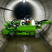 Drague robotique jaune haute visibilité pour opérations de jour et de nuit