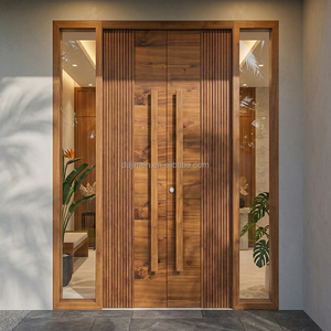 <span class=keywords><strong>Porta</strong></span> d'Ingresso Doppia in Legno Massiccio Personalizzata per Villa di Lusso in Arabia Saudita, <span class=keywords><strong>Porta</strong></span> Esterna su Misura per Casa - Product Image 6