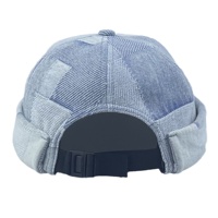 Gorro de Mezclilla Personalizado con Diseño Contratado, sin Visera, con Hebilla Trasera Ajustable