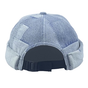 Cappello Senza Visiera in Jeans con Design Personalizzato e Fibbia Posteriore Regolabile - Product Image 2
