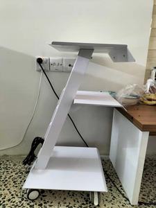 סלון יופי עגלת ריהוט נייד 3 שכבות שקע עגלת עגלה רפואית עגלת עגלה - Product Image 6