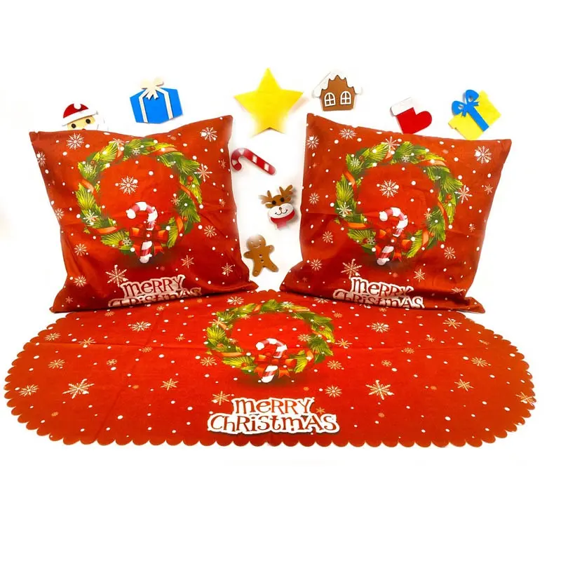 Noel baba geyik noel Placemats masa paspaslar Placemat kış yeni yıl yer paspaslar noel dayanıklı mutfak Tablemats