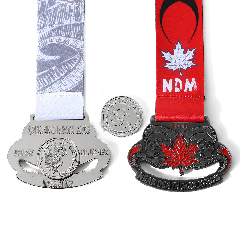 OEM ODM custom 50k maratona gara medaglia canada morbido smalto magnete medaglia moneta