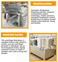 DY Hete Aanbiedingen voor Fabrieksgebruik 150-600kg/u Kleine Aardappel Diepvries Frieten Productielijn Semi-Geautomatiseerde Frietmachine