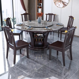 Meubles de luxe, table à manger en marbre carré, dalle de pierre, table à manger moderne, ensemble de table à manger - Product Image 3