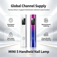 Lampe à ongles UV LED professionnelle 6W avec 3 perles, minuterie LCD et personnalisation OEM ODM