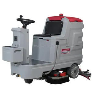 PSD-XJ660 elektrikli kompakt otomatik zemini yıkayıcı makinesi elektrikli temizleme makinesi zemin yıkayıcı üzerinde binmek