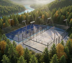 Venta al por mayor <span class=keywords><strong>de</strong></span> soluciones <span class=keywords><strong>de</strong></span> canchas <span class=keywords><strong>de</strong></span> pádel con techos <span class=keywords><strong>de</strong></span> vidrio sin columnas para redes ejecutivas, con vistas panorámicas <span class=keywords><strong>de</strong></span> 360 grados, fabricadas en China. - Product Image 2