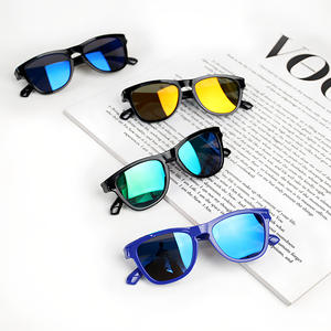 थोक फैशन बच्चों ने धूप का चश्मा उव संरक्षण दर्पण लेंस रंगीन चिंतनशील शिशु लड़के लड़की धूप का चश्मा - Product Image 2