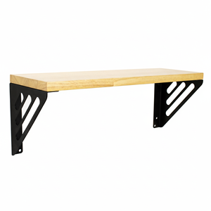 Étagère murale en bois noire élégante et décorative pour salon, chambre, salle de bain et bureau - Product Image 3