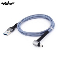 Kabel Data USB Tipe C Android, Pengisi Daya USB Mikro USB Dua Sisi
