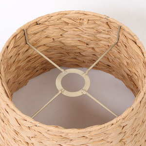 Round Natural Color Imitation Hemp <b>Rope</b> Woven Lampshade For Pendant Lights Restaurant <b>Lighting</b> Fixtures - Product Image 1