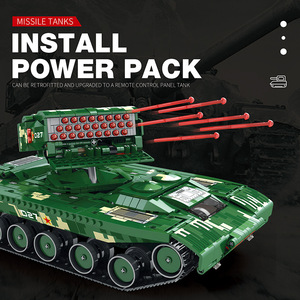 BLOCKMOC Anti-Tank Missile Vehicle Tank <b>Model</b> 55027 Electronic Educational Construction Toy ABS Plastic <b>Building</b> Blocks - Product Image 2
